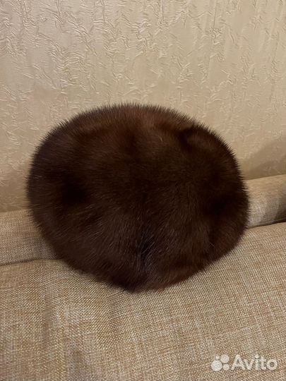 Норковый берет мягкий