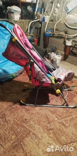 Детские санки с колесами