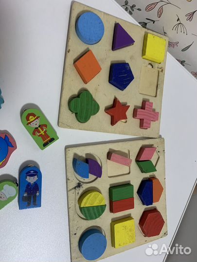 Деревянный сортер и магнитная рыбалка пакетом