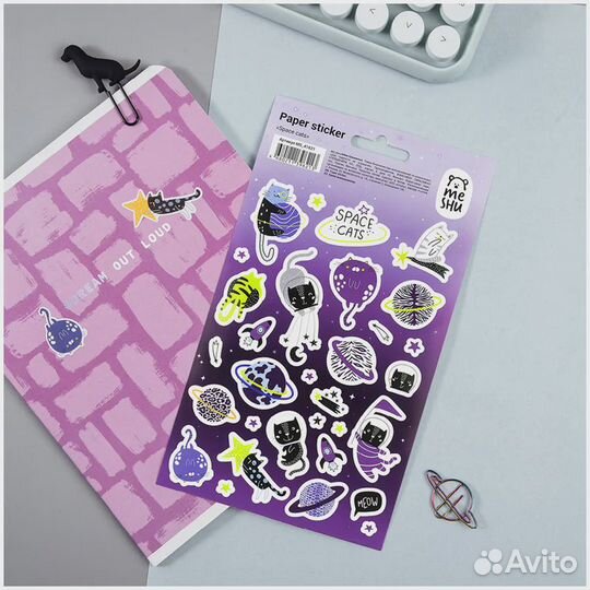 Наклейки бумажные 