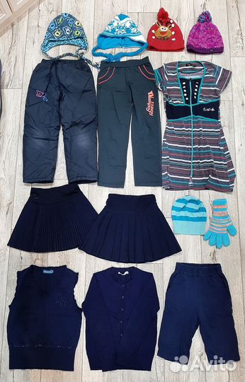 Вещи пакетом б/у девочке 7-9лет, 122,128,134 рост