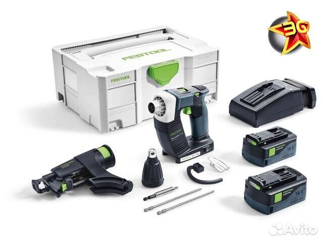 Аккумуляторный шуруповерт Festool DWC 18-2500 Li 2x 3,1 Ah 576498
