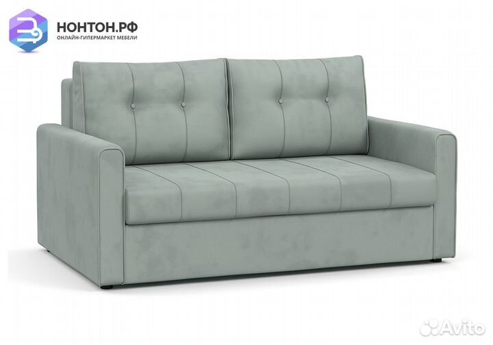 Диван еврокнижка Лео серый