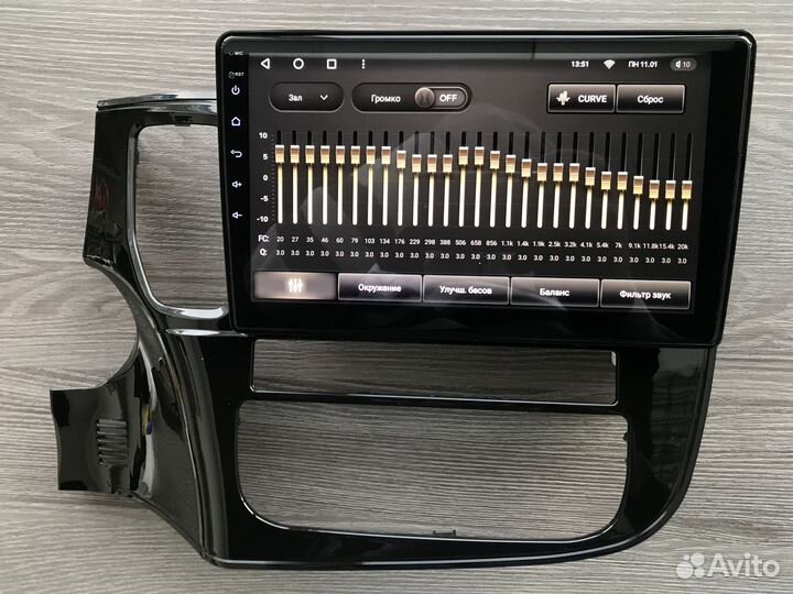 Магнитола Mitsubishi Outlander с круговым обзором