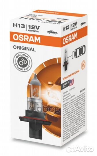 Лампа original line 1шт. (H13) 12V 60/55W P26.4t