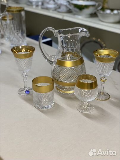 Графин со стаканами Чехия