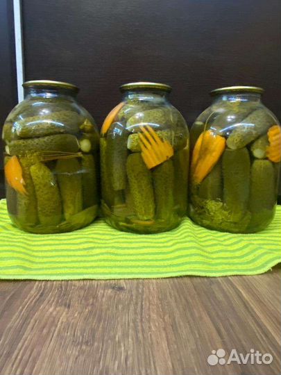 Огурцы маринованные домашние
