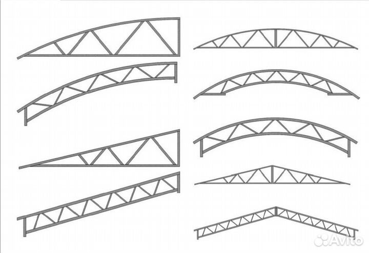 Фермы металлические для навеса