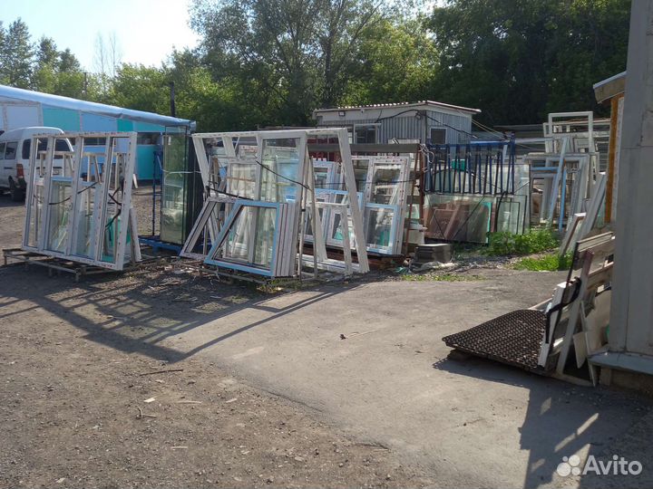 Окна и двери пластиковые бу