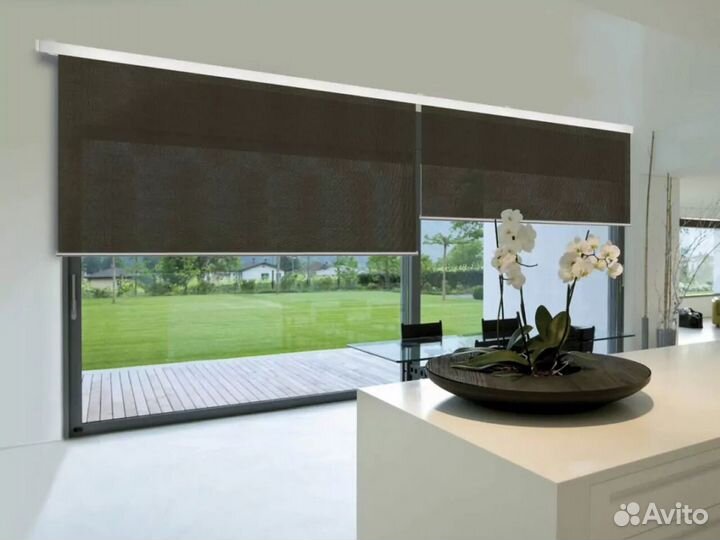 Рулонные шторы Cтандарт полупрозрачные на заказ