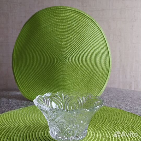 Салатники(хруст Богемия, стекло СССР)