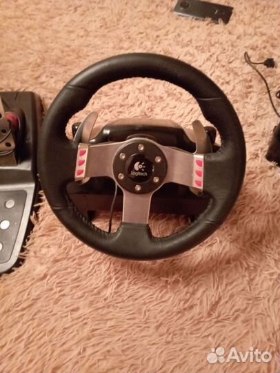 Руль, кпп, педали logitech g27