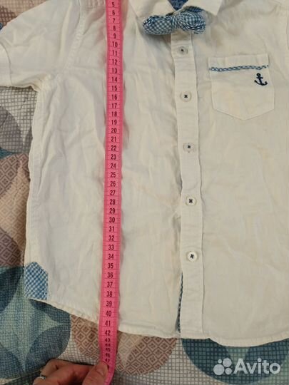 Рубашка белая нарядная 92-98