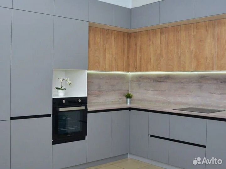 Кухня серая в наличии