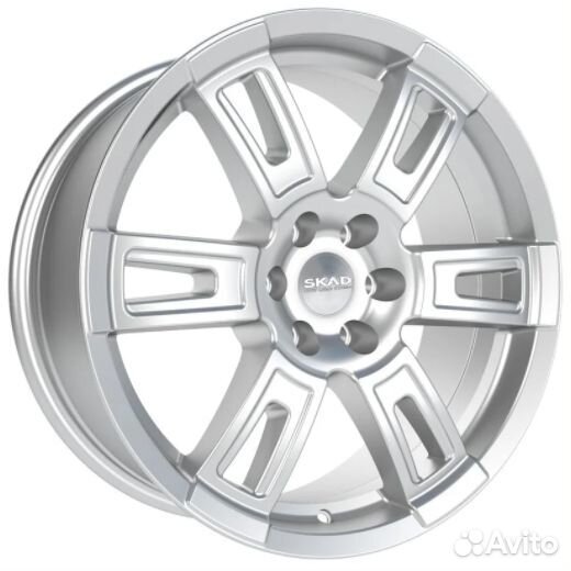 Диски Скад Тор 8x18 6*114.3 ET30 DIA67.1 Сильвер Литой