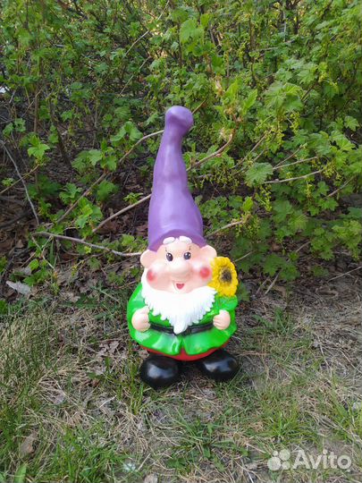 Фигурка гнома 40х20 для дачи и сада