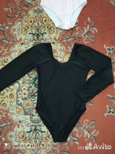 Костюм гимнастический и чешки полупальцы