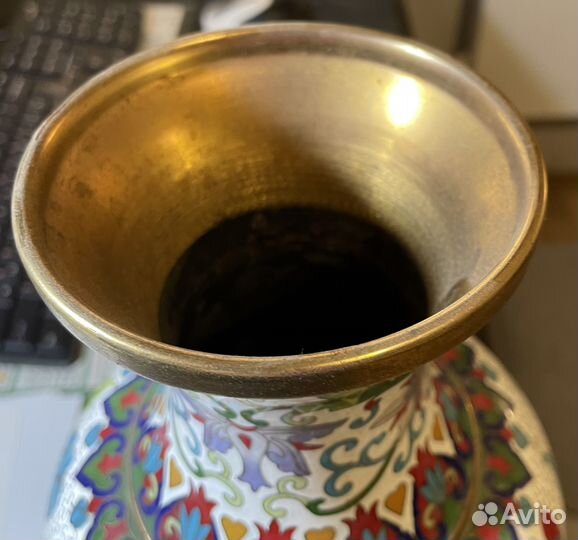 Настольная ваза эмаль – клуазоне Китай