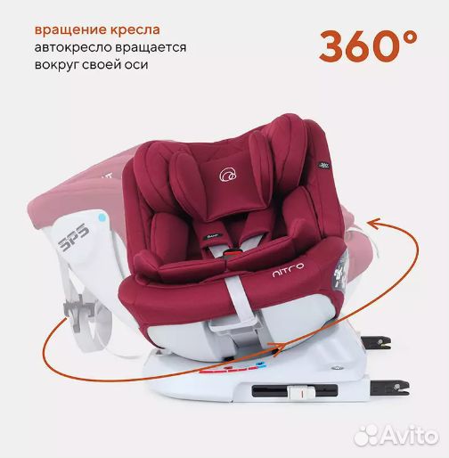 Детское поворотное автокресло от 0 до 36кг