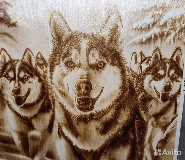 Картина, портрет на дереве