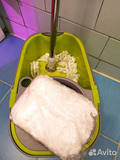 Набор для уборки швабра и ведро