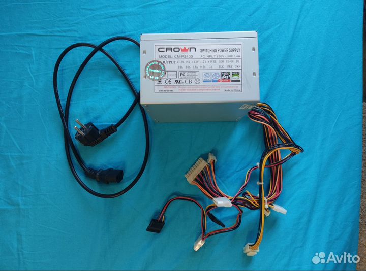 Блок питания crown 400вт