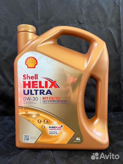 Моторное масло Shell Helix Ultra ECT C2C3 0W-30 4л