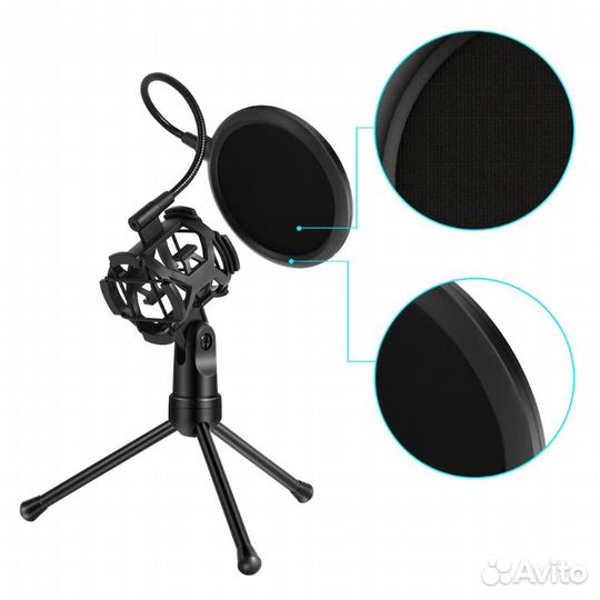 Держатель микрофона,поп-фильтр, паук