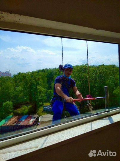 Мойка окон и фасадов