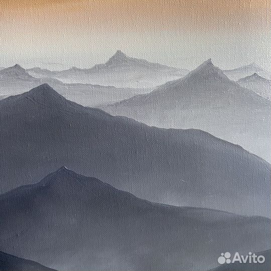 Современный пейзаж маслом. Картина для интерьера