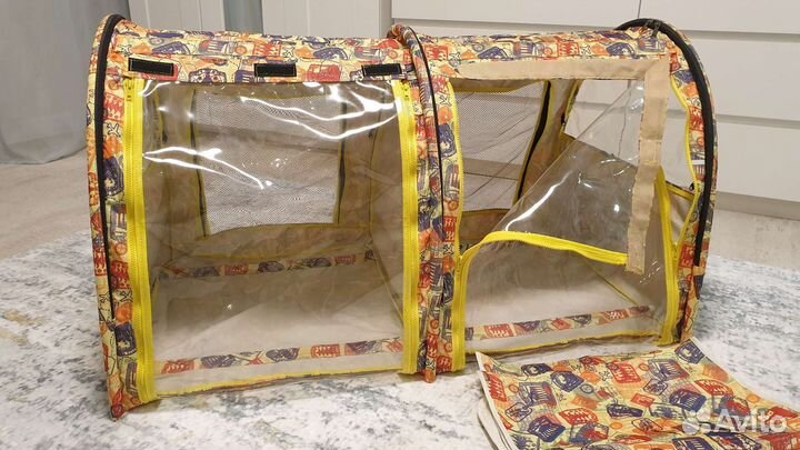 Выставочная палатка/клетка двойная для кошек