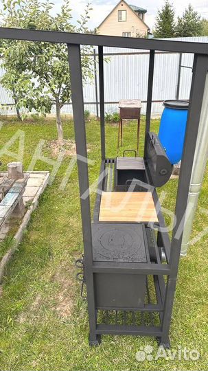 Мангал в стиле лофт