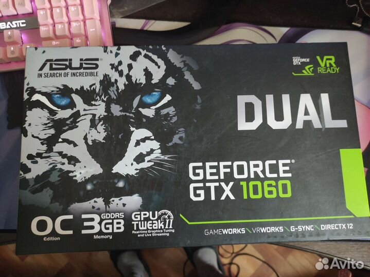 Видеокарта gtx 1060 3gb asus