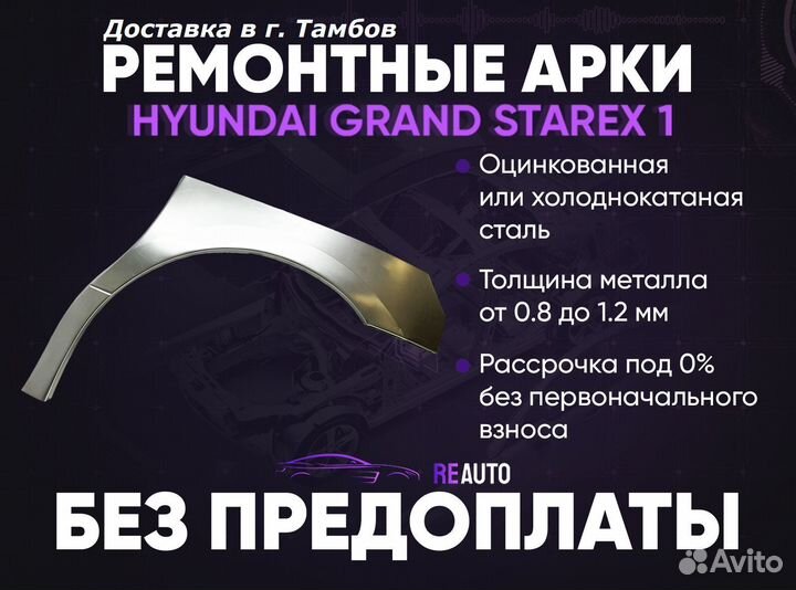 Ремонтные арки на Hyundai Grand Starex I