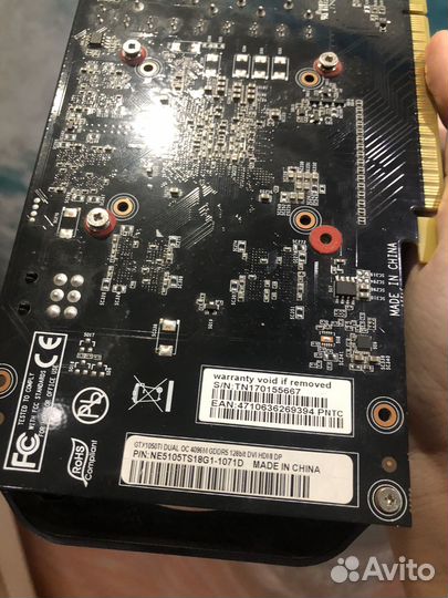 Видеокарта gtx 1050 ti 4gb palit