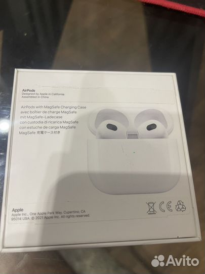 Беспроводные наушники apple airpods 3