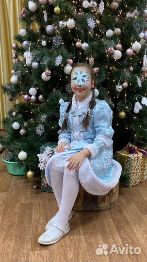 Карнавальный костюм снегурочки 128 134
