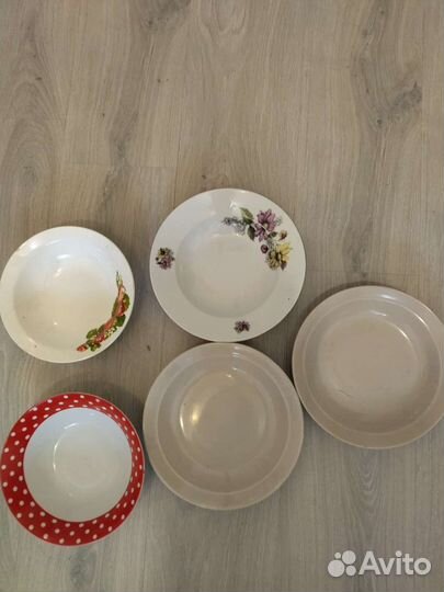 Тарелки 15шт. 1 сковородкао.Блюдо винтаж