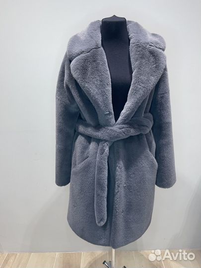 Шуба из экомеха anse женская 42