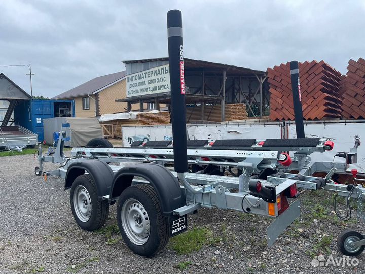 Усиленный прицеп для катеров. Длина судна 5,47см