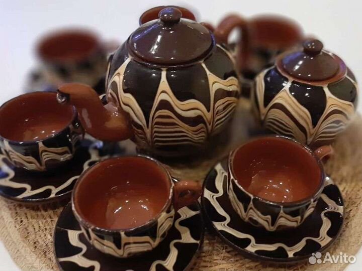 Кофейный сервиз керамика Болгария винтаж