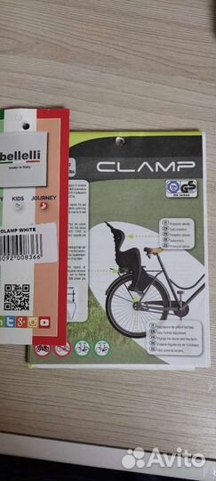 Детское велокресло bellelli pepe clamp