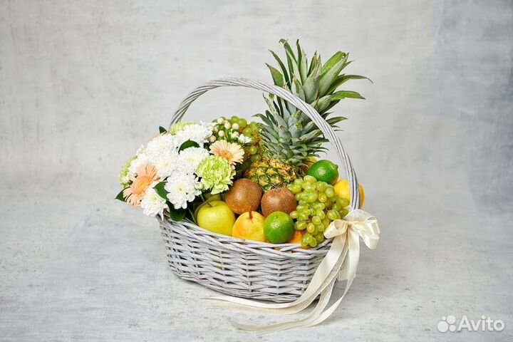 Подарочный набор, фруктовая корзина