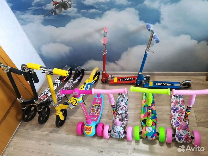 Самокаты новые детские и подростковые