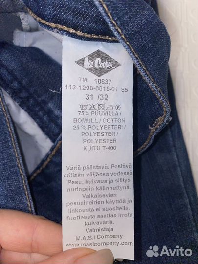 Джинсы lee cooper 31/32 с вышивкой сзади