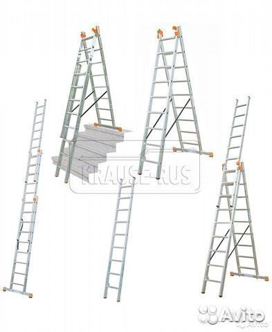 Трехсекционная лестница Krause Tribilo 3х12 120953