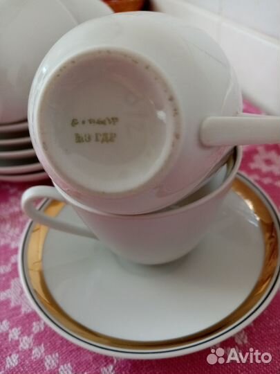 Фарфоровые кофейные пары, ГДР