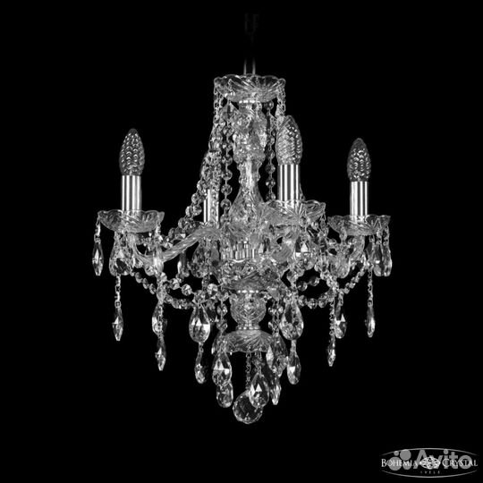 Люстра хрустальная 1415/4/141 NiBohemia Ivele Crys