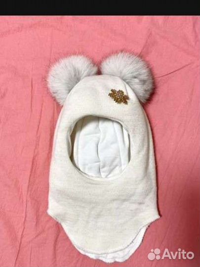 Шапка шлем 2-3года девочке