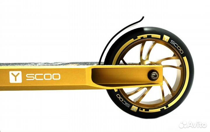 Самокат трюковый Y-scoo FLY 120 mm bronzat